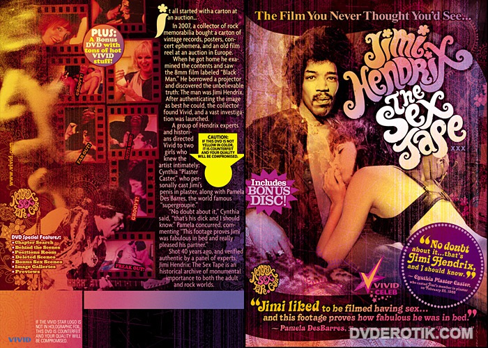 700px x 500px - Jimi Hendrix The Sex Tape DVD by Vivid
